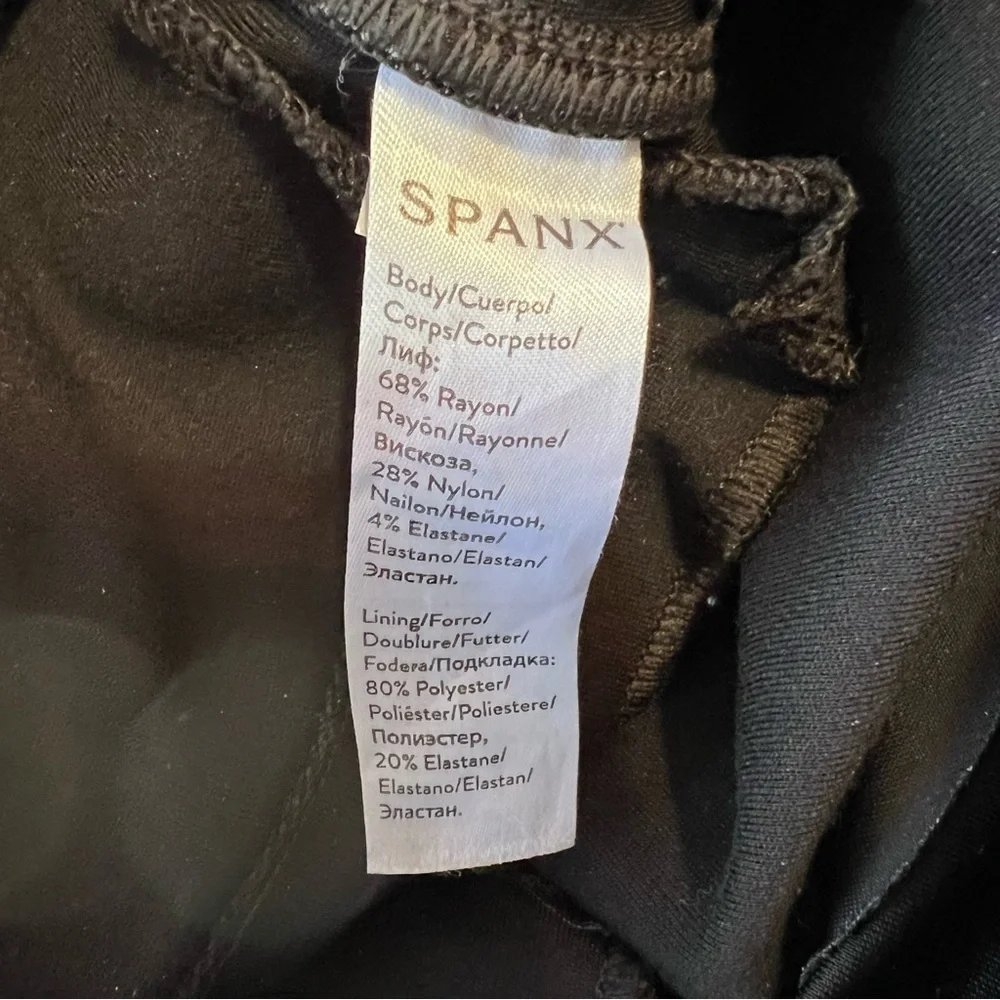 Spanx The Perfect Pant Ankle Slant Pocket Backseam Skinny Black size XS
